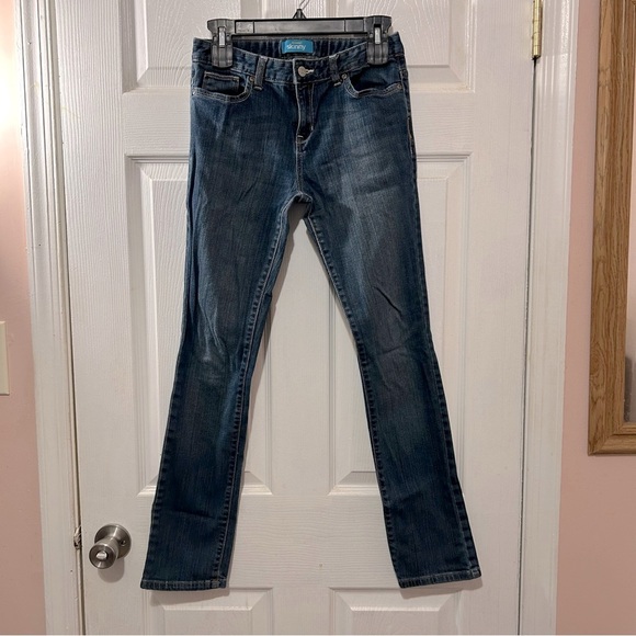 Old Navy Skinny Jeans Denim Girls Size 16 Adjustable Waist - Picture 1 of 6